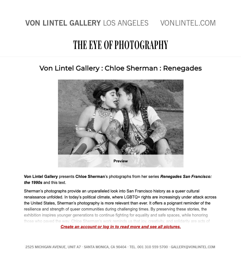 Von Lintel Gallery Los Angeles